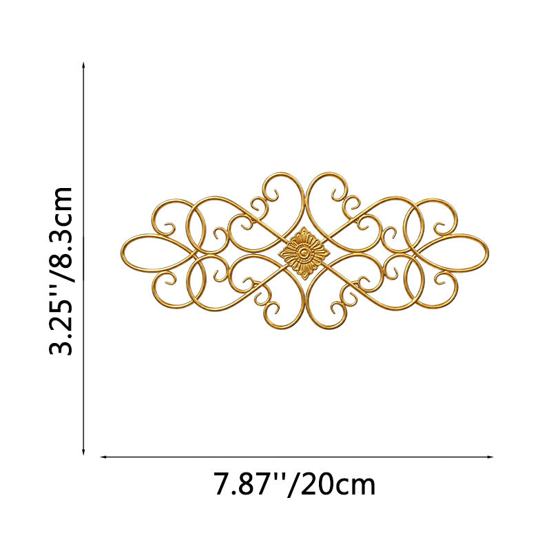 FuAttract Elegance Harmony & Timeless Beauty Scrollwork Metal Wall Decor Home Art Decor - Gold - 7.87"x3.25"x0.04"in/20x8.3x0.1cm - image 15