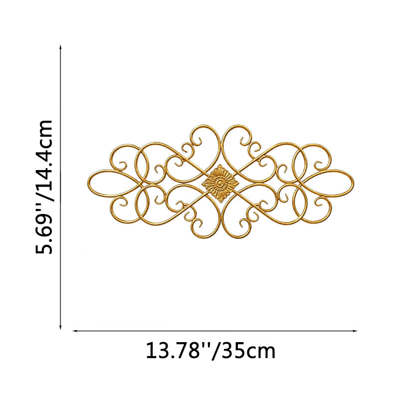 FuAttract Elegance Harmony & Timeless Beauty Scrollwork Metal Wall Decor Home Art Decor - Gold - 13.78"x5.69"x0.04"in/35x14.4x0.1cm - image 17