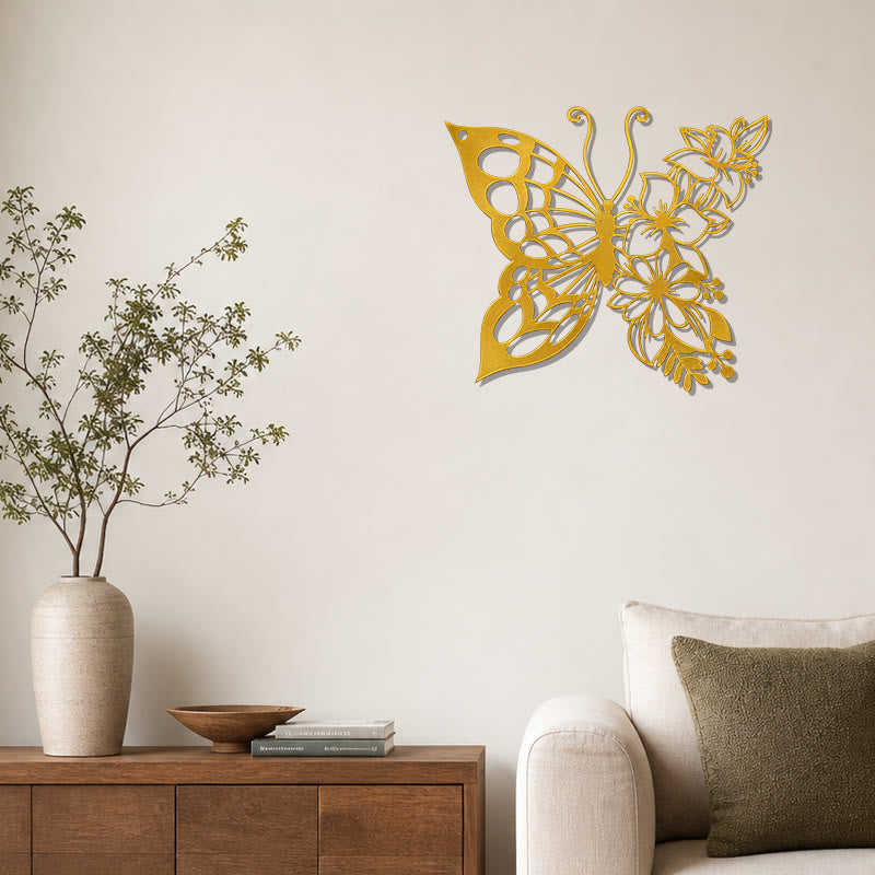 FuAttract Transformation Grace & Renewal Butterfly Floral Metal Wall Decor Home Art Decor - image 11