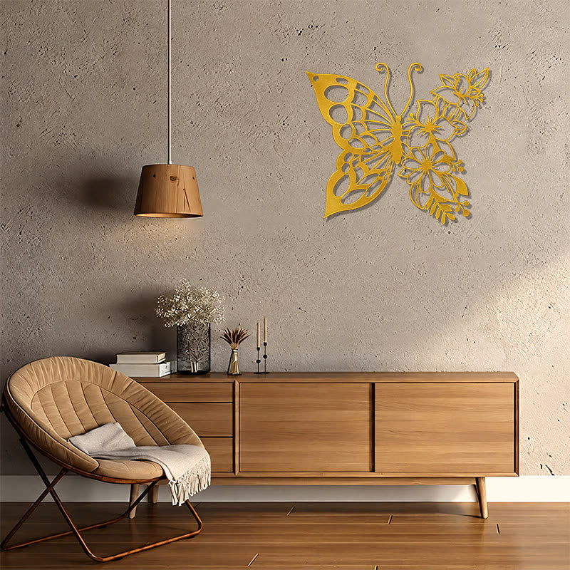 FuAttract Transformation Grace & Renewal Butterfly Floral Metal Wall Decor Home Art Decor - image 19