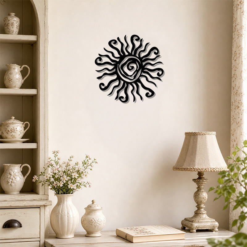 FuAttract Energy Vitality & Positivity Sun Spiral Metal Wall Decor Home Art Decor - image 2