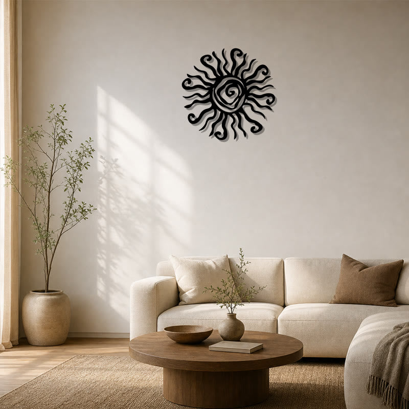 FuAttract Energy Vitality & Positivity Sun Spiral Metal Wall Decor Home Art Decor - image 8