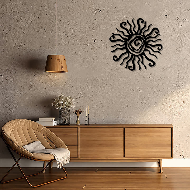 FuAttract Energy Vitality & Positivity Sun Spiral Metal Wall Decor Home Art Decor - image 9