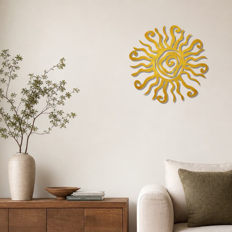 FuAttract Energy Vitality & Positivity Sun Spiral Metal Wall Decor Home Art Decor - image 11
