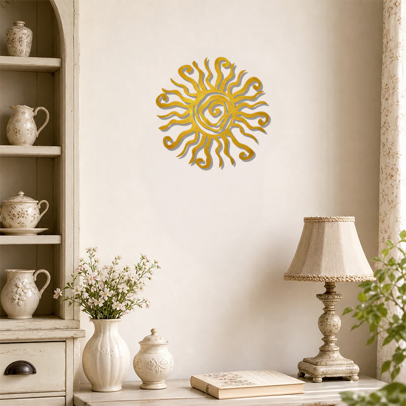 FuAttract Energy Vitality & Positivity Sun Spiral Metal Wall Decor Home Art Decor - image 12