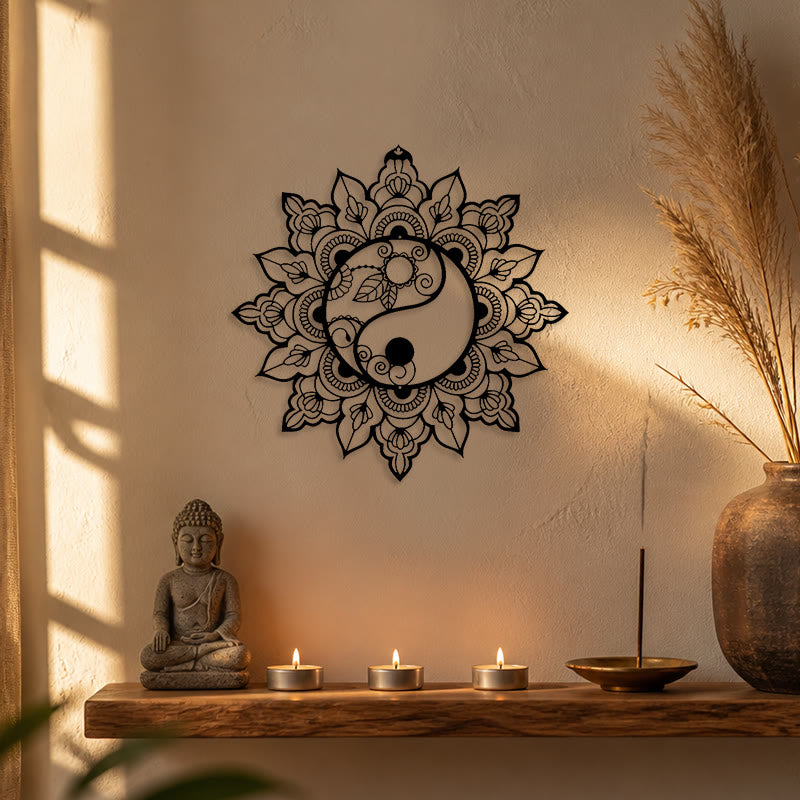 FuAttract Balance Clarity & Spiritual Growth Yin Yang Mandala Metal Wall Decor Home Art Decor - image 9