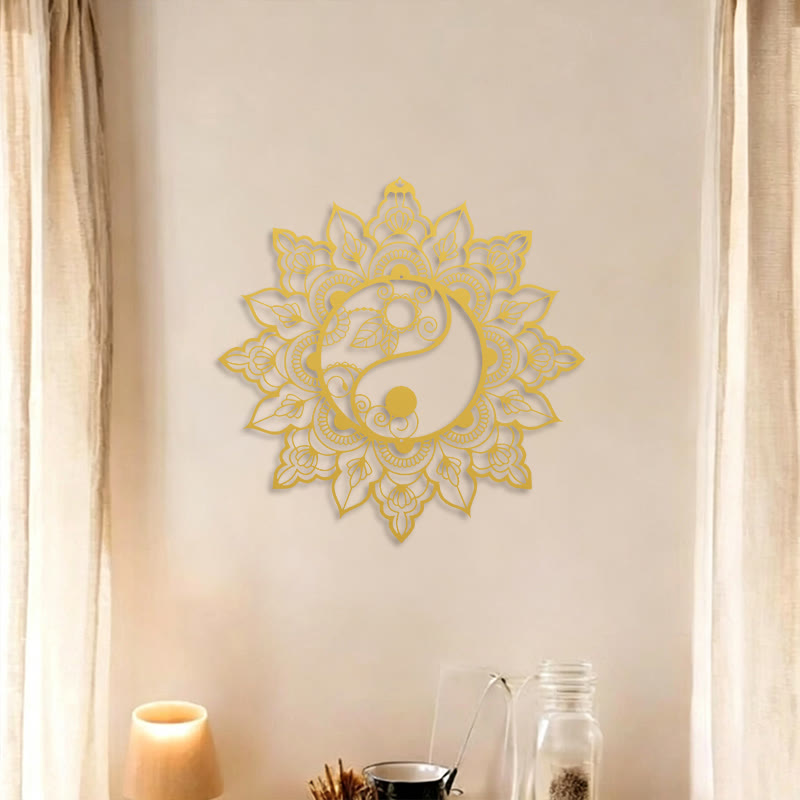 FuAttract Balance Clarity & Spiritual Growth Yin Yang Mandala Metal Wall Decor Home Art Decor - image 14
