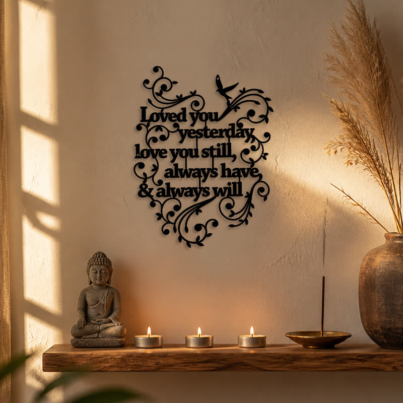 FuAttract Love Devotion & Connection Words of Love Metal Wall Decor Home Art Decor - image 8