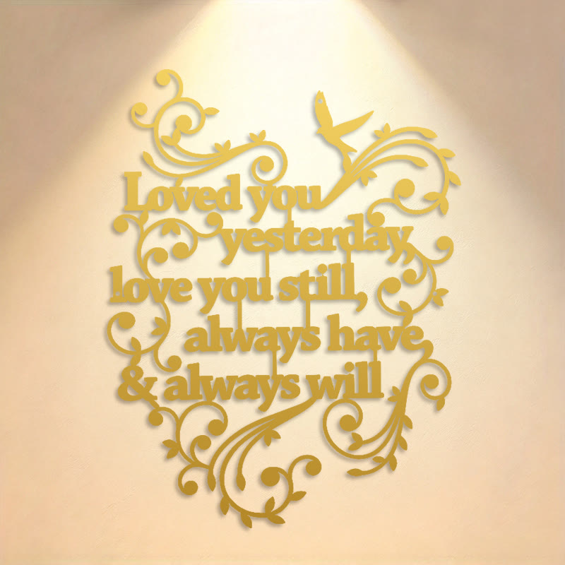 FuAttract Love Devotion & Connection Words of Love Metal Wall Decor Home Art Decor - image 10