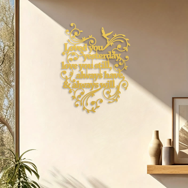 FuAttract Love Devotion & Connection Words of Love Metal Wall Decor Home Art Decor - image 11