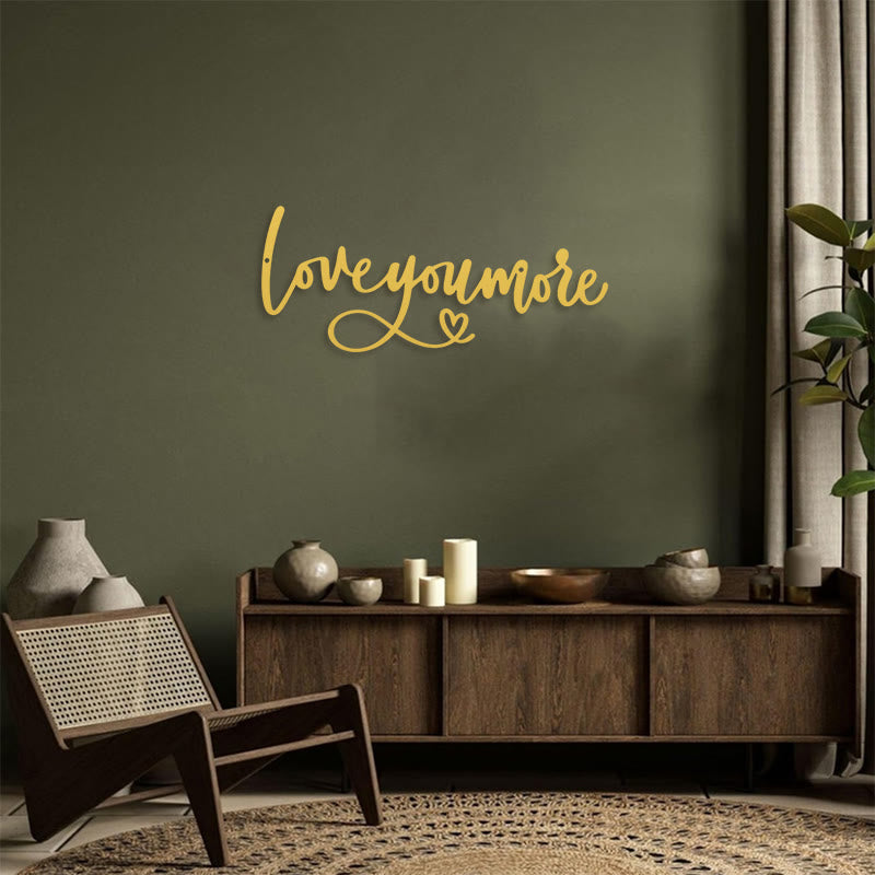 FuAttract Romantic Affection & Devotion Love You More Metal Wall Decor Home Art Decor - image 18