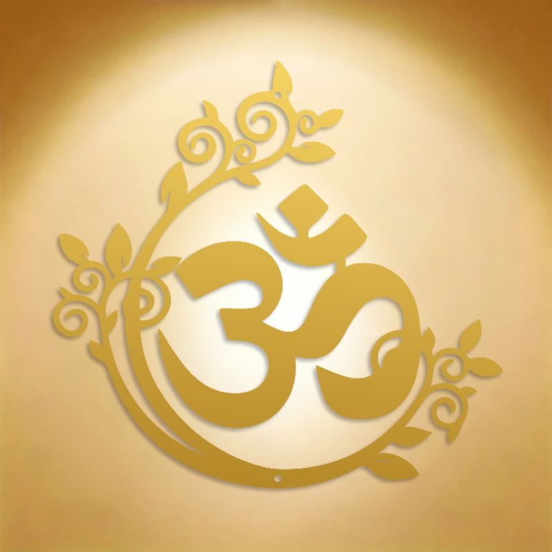 FuAttract Serenity Spiritual Connection & Inner Peace Om Mani Mantra Metal Wall Decor Home Art Decor - image 11