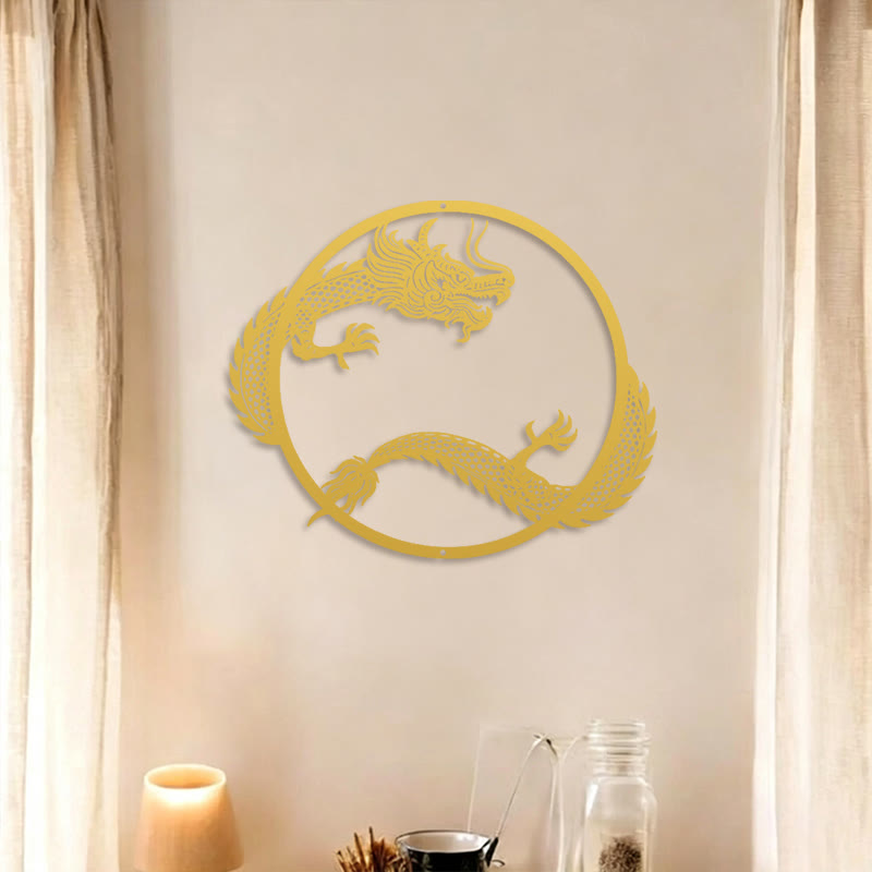 FuAttract Strength Protection & Good Fortune Dragon Metal Wall Decor Home Art Decor - image 13