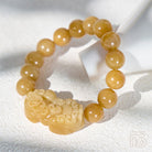 FuAttract Prosperity Flow - Golden Silk Jade Pixiu Bracelet - image 8
