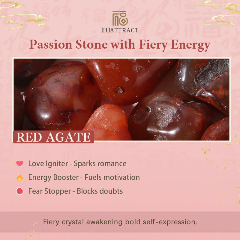 FuAttract Vitality Surge - Natural Red Agate Pixiu Energy Bracelet - image 4