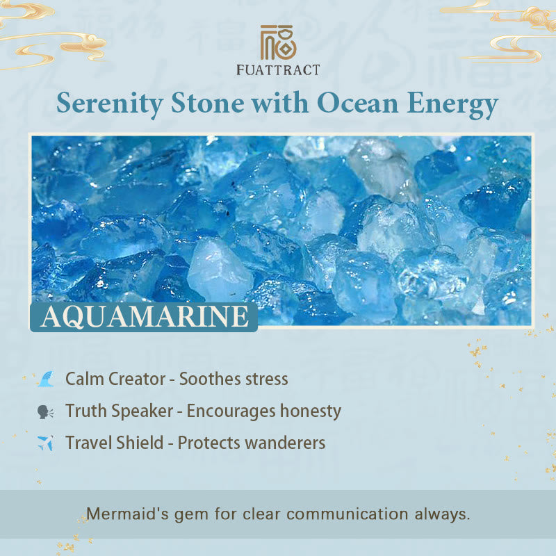 FuAttract Abundance & Healing Crystal Bracelet – Aquamarine, Strawberry Quartz & Pixiu - image 12