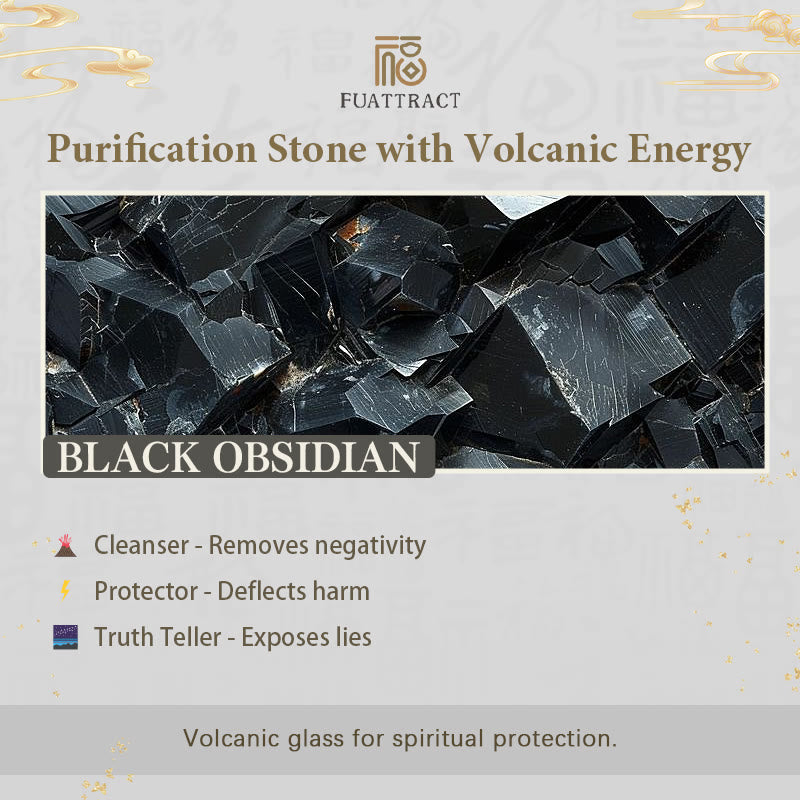 FuAttract Protection & Peace - Obsidian Double Pixiu Peace Pendant Necklace - image 6