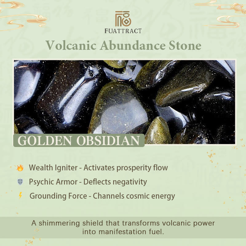 FuAttract Energy Sentinel - Golden Obsidian Pixiu Pendant Necklace - image 7