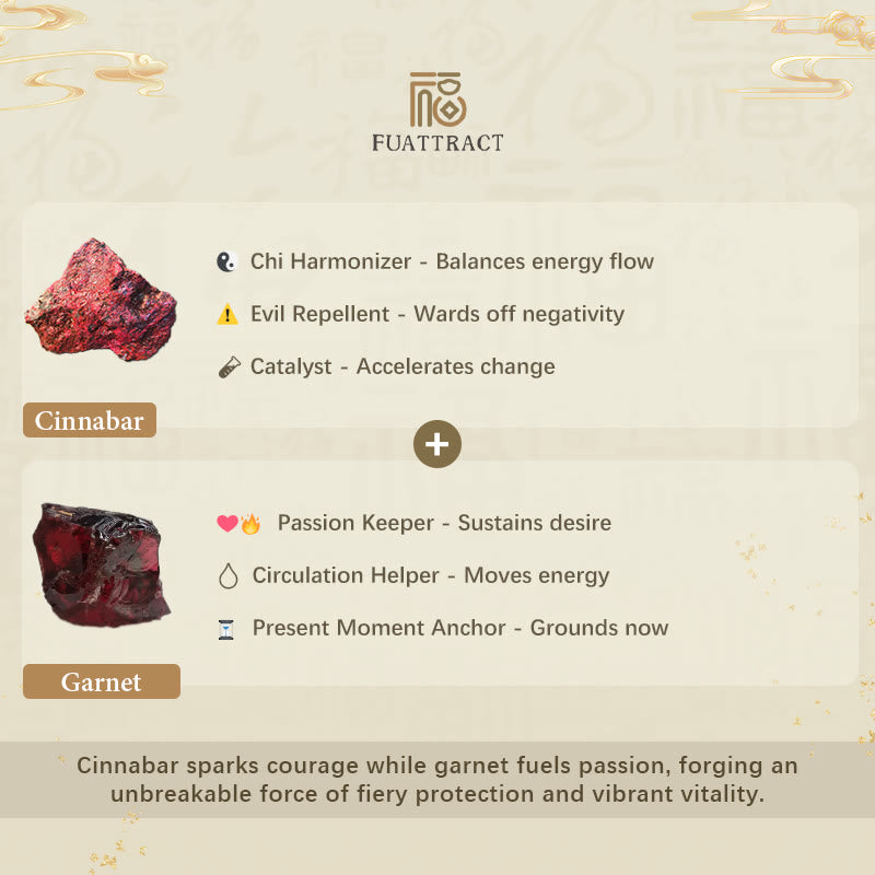 FuAttract Wealth Weaver - Natural Garnet Cinnabar Pixiu Hand-Knotted Bracelet - image 6