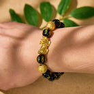 FuAttract Abundance & Protection – Black Onyx Om Mani Padme Hum Beads Pixiu Bracelet - image 12