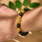 FuAttract Abundance & Protection – Black Onyx Om Mani Padme Hum Beads Pixiu Bracelet - image 14
