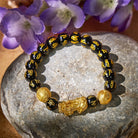 FuAttract Abundance & Protection – Black Onyx Om Mani Padme Hum Beads Pixiu Bracelet - image 2