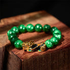 FuAttract Harmony of Fortune Bracelet –  Cyan Jade With FengShui Pixiu - 12mm - image 10