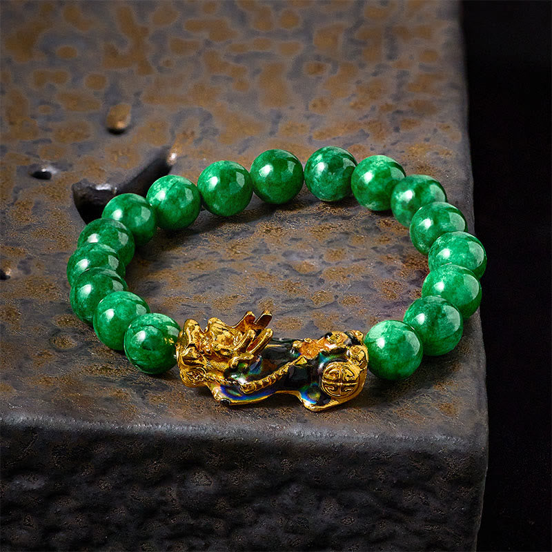 FuAttract Harmony of Fortune Bracelet –  Cyan Jade With FengShui Pixiu - image 14