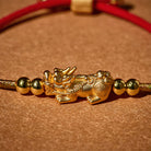 FuAttract Destiny Braider - Silver Pixiu Adjustable Handwoven Red String Bracelet - image 3