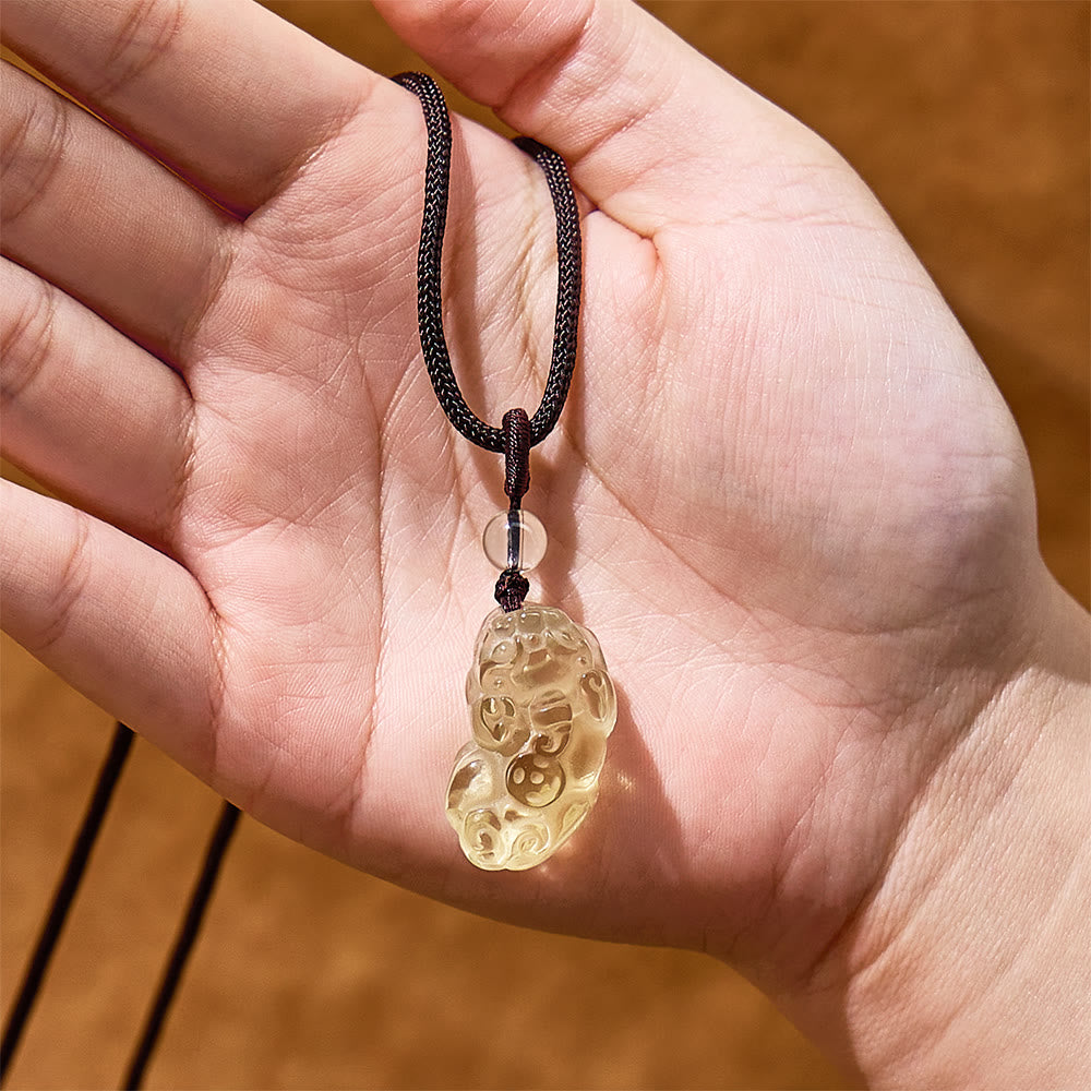 FuAttract Attract Luck & Fortune – Prosperity Citrine Pixiu Necklace - image 4