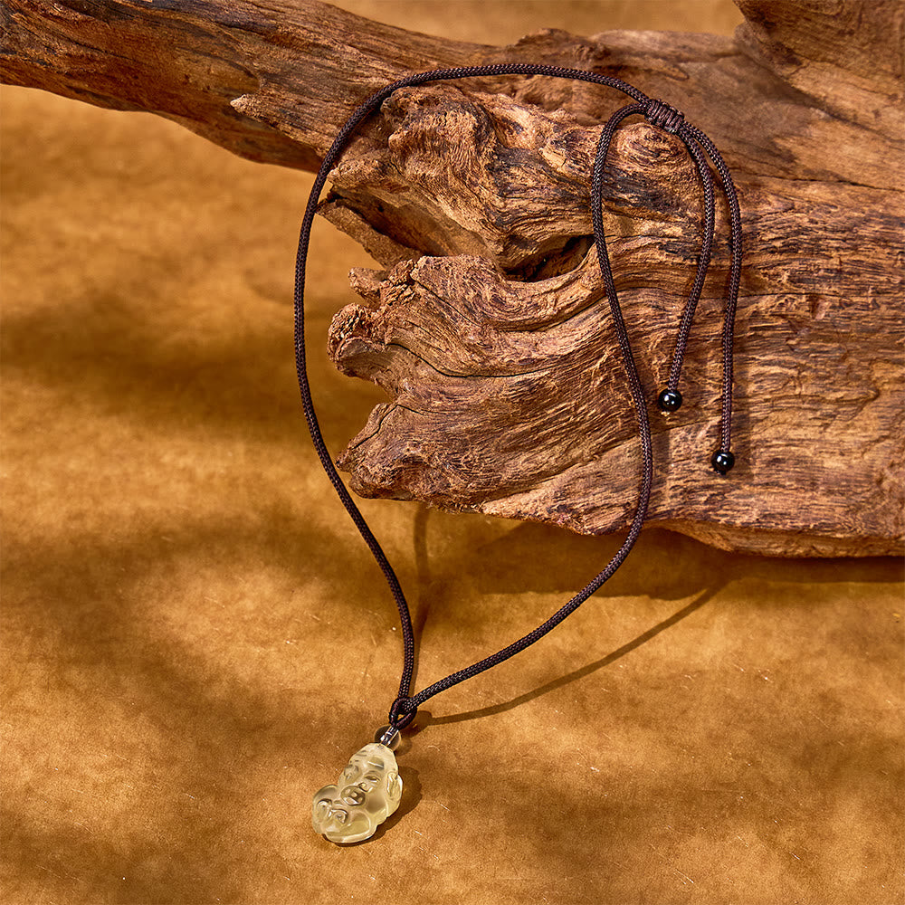 FuAttract Attract Luck & Fortune – Prosperity Citrine Pixiu Necklace - image 3