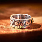 FuAttract Celestial Fortune - Adjustable Silver Pixiu Ring with Sacred Om Mani Mantra - image 8