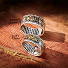 FuAttract Celestial Fortune - Adjustable Silver Pixiu Ring with Sacred Om Mani Mantra - image 2