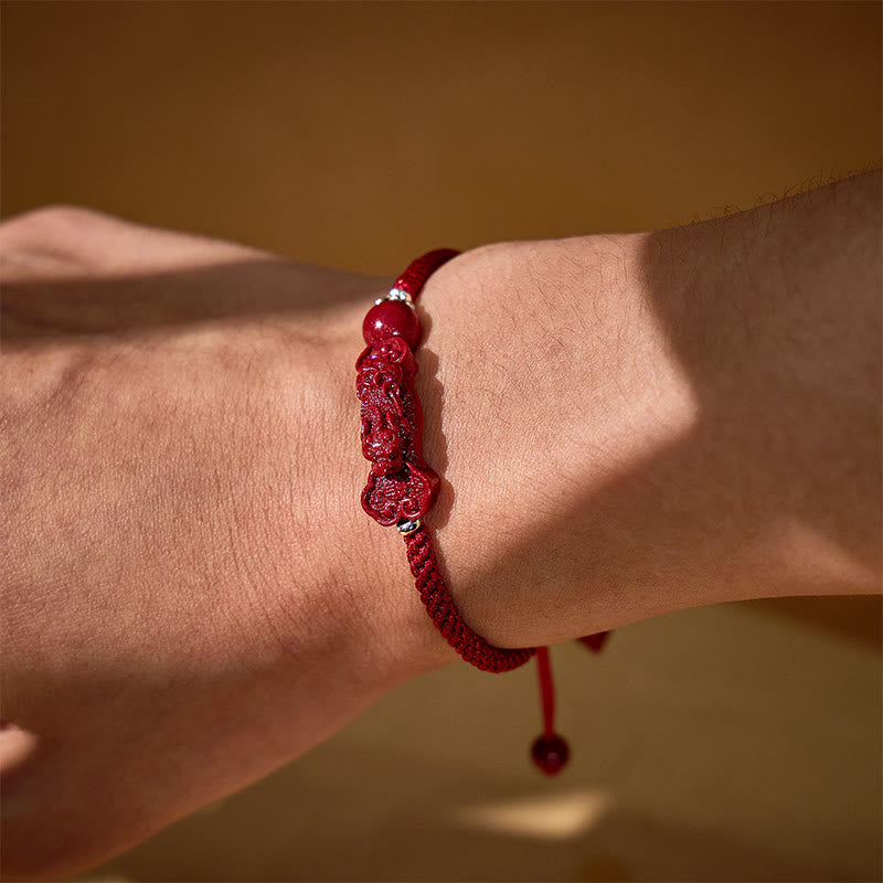 Fuattract Protective Power – Handcrafted Cinnabar Pixiu Braided Bracelet - image 2