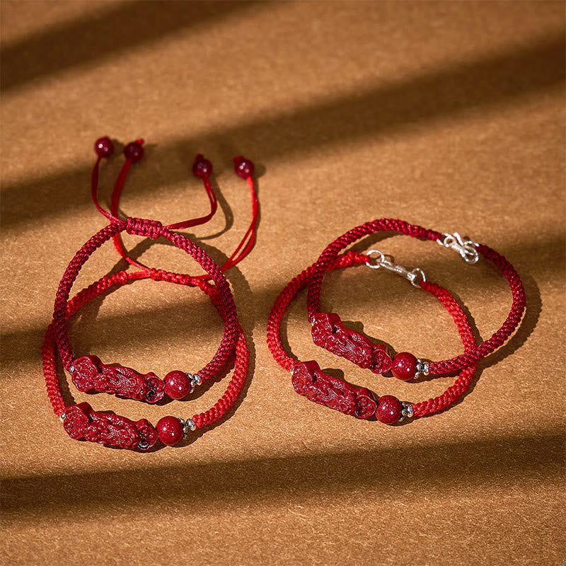 Fuattract Protective Power – Handcrafted Cinnabar Pixiu Braided Bracelet - image 4