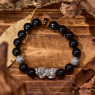 FuAttract Fortune Armament - Silver Pixiu Black Obsidian Power Bracelet - Black Obsidian Tiger's Eye - image 9