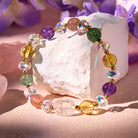 FuAttract Love, Luck & Fortune – Amethyst Strawberry Quartz Citrine Pixiu Bracelet - image 1