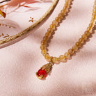 FuAttract Sunfire Trinity – Triple Strand Golden Rutilated Quartz, Amethyst & Garnet Pixiu Bracelet - image 3