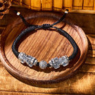 FuAttract Prosperity Pulse - 999 Silver Pixiu Braided Wealth Bracelet - image 1