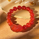 FuAttract Vitality Surge - Natural Red Agate Pixiu Energy Bracelet - 12mm - image 9