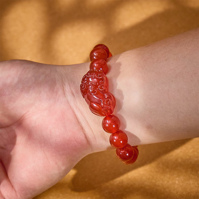 FuAttract Vitality Surge - Natural Red Agate Pixiu Energy Bracelet - image 11