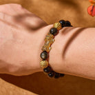FuAttract Strength & Prosperity Fortune-Attracting Gold Obsidian Pi Xiu Bracelet - image 4