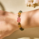 FuAttract Harmonizing Abundance and Love with Green Phantom, Strawberry Quartz & Citrine Pixiu Bracelet - image 4