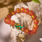 FuAttract Healing & Prosperity – Red Agate Om Mani Padme Hum Color-Changing Pixiu Bracelet - image 1