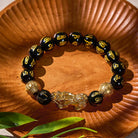 FuAttract Protective Energy & Wealth Attraction Black Onyx Om Mani Padme Hum Pixiu Bracelet - image 12