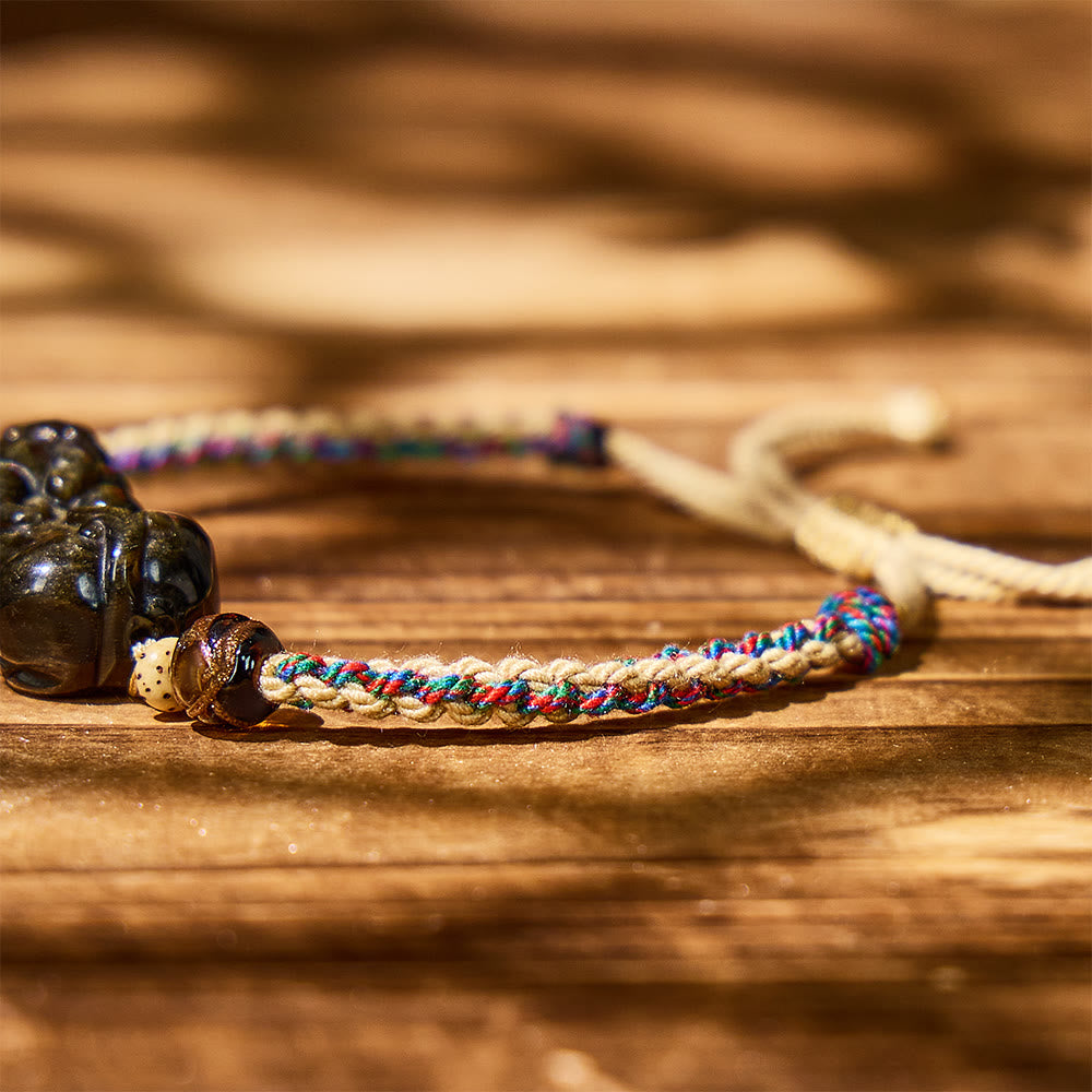 FuAttract Obsidian Armor - PiXiu Charm Protection String Bracelet - image 5