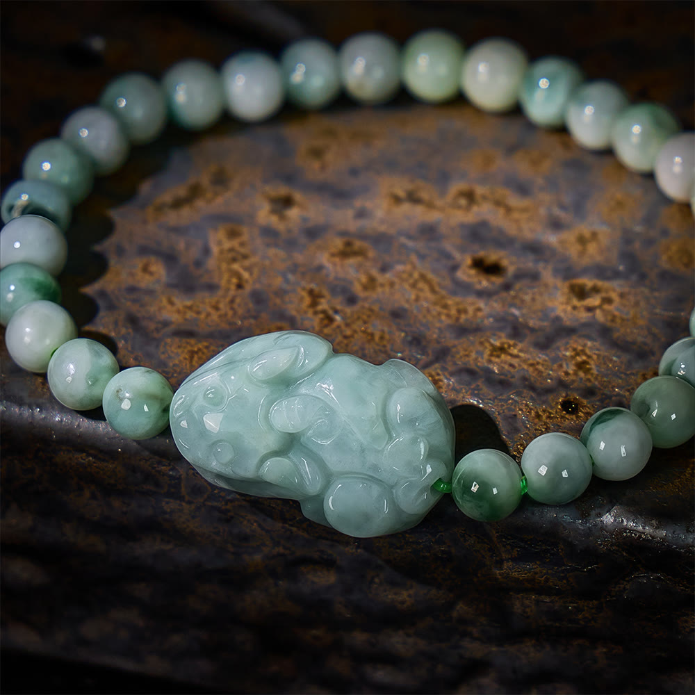 FuAttract Energy Balancing - Natural Jade Pixiu Bracelet - image 3
