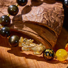 FuAttract Golden Radiance – Golden Obsidian & Rainbow Obsidian Bracelet with Pixiu Charm - image 3