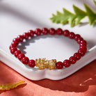 FuAttract Vermilion Guardian - Natural Cinnabar Beads Pixiu Protection Bracelet - image 1