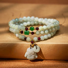 FuAttract Prosperity & Protection Bracelet – Jade + Garnet Pixiu Design - Budddha - image 15